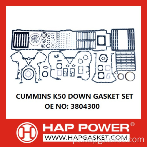 CUMMINS K50 DOWN GASKET SET 3804300